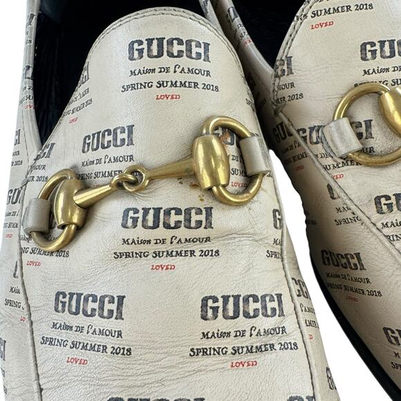 Gucci Print Horsebit Loafers main image 16